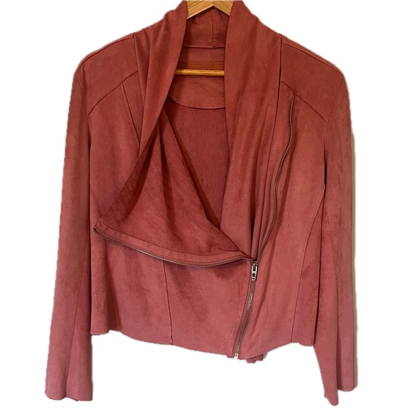 Blank NYC Medium Faux Suede Zipper Front Funnel Neck Jacket - Picture 3 of 13